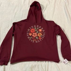 Maroon long sleeve shirt